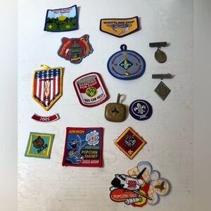 Lot of Colorful Vintage Boy Scout Patches, pre-owned